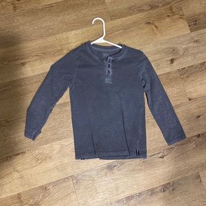 Boys causal 1/4 button down